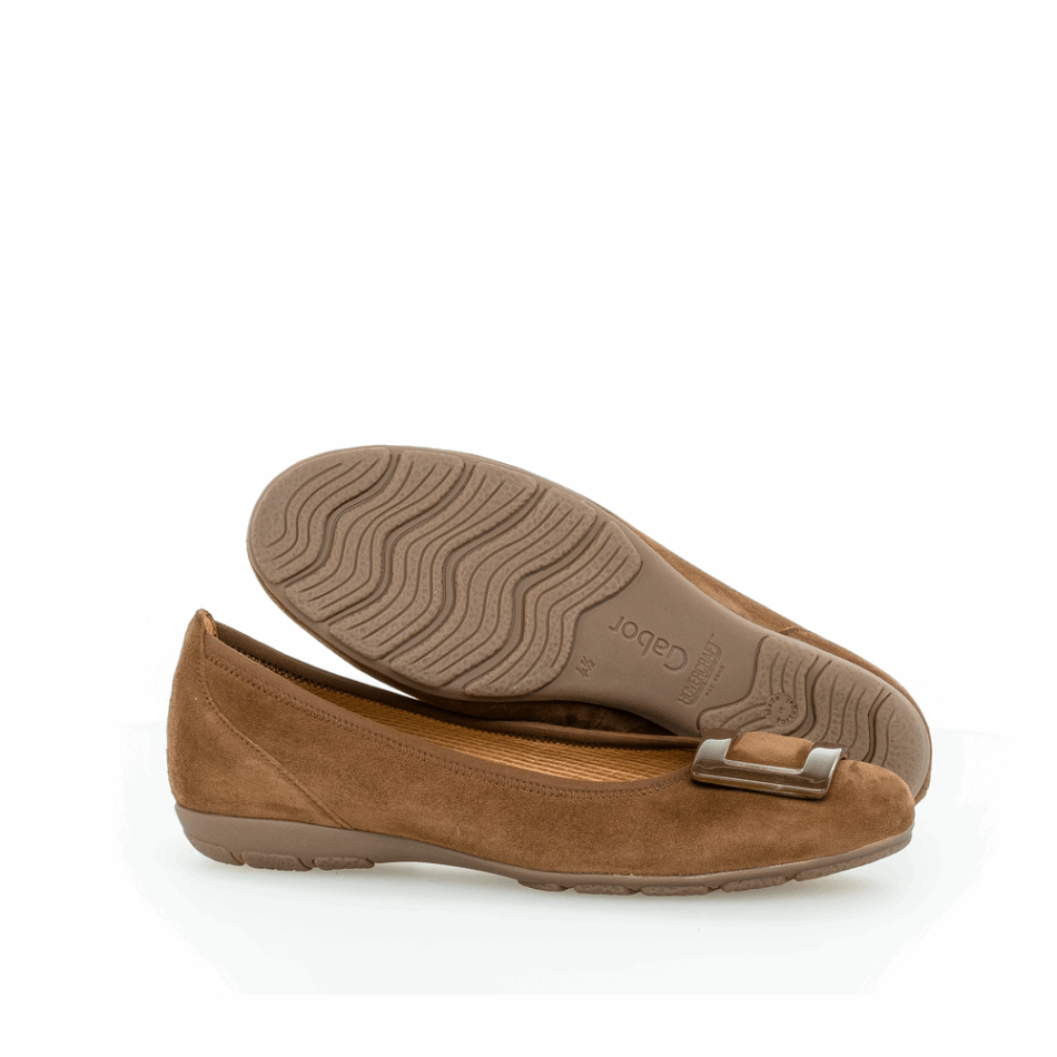 Gabour | Boucle Exclusive Ballet Flat Whisky